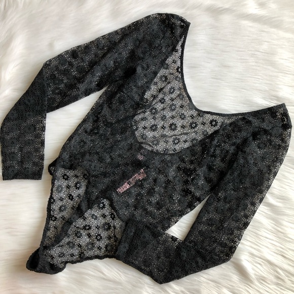 Victoria’s Secret black lace sheer bodysuit - XS/S - Picture 2 of 4